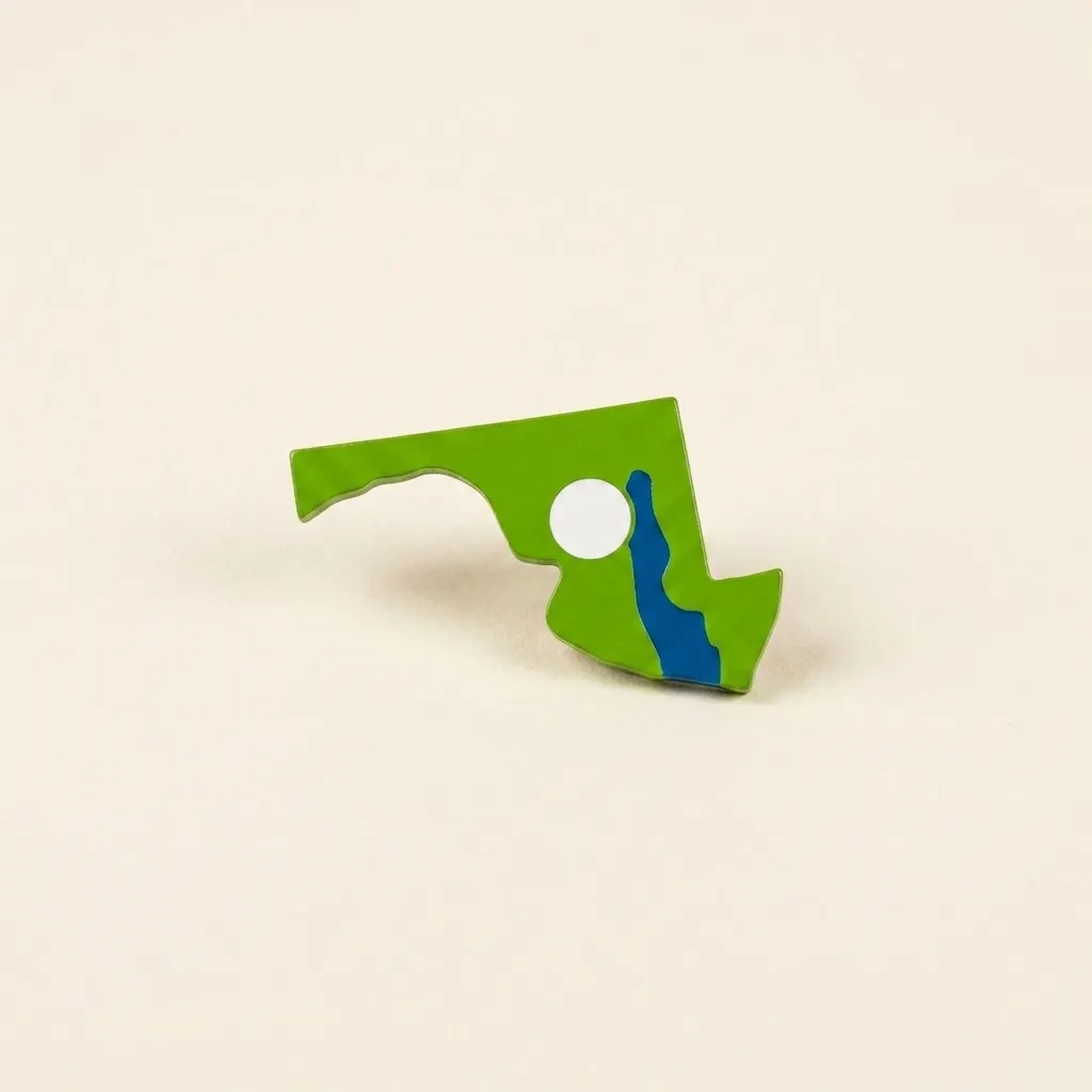 Puzzle dílek USA: Maryland - Montessori Material | Faborino
