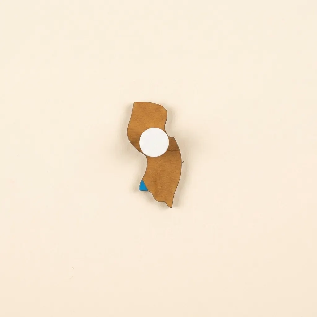 Puzzle dílek USA: New Jersey - Montessori Material | Faborino
