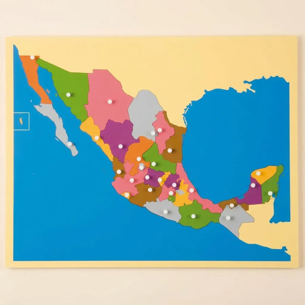 Puzzle mapa: Mexiko