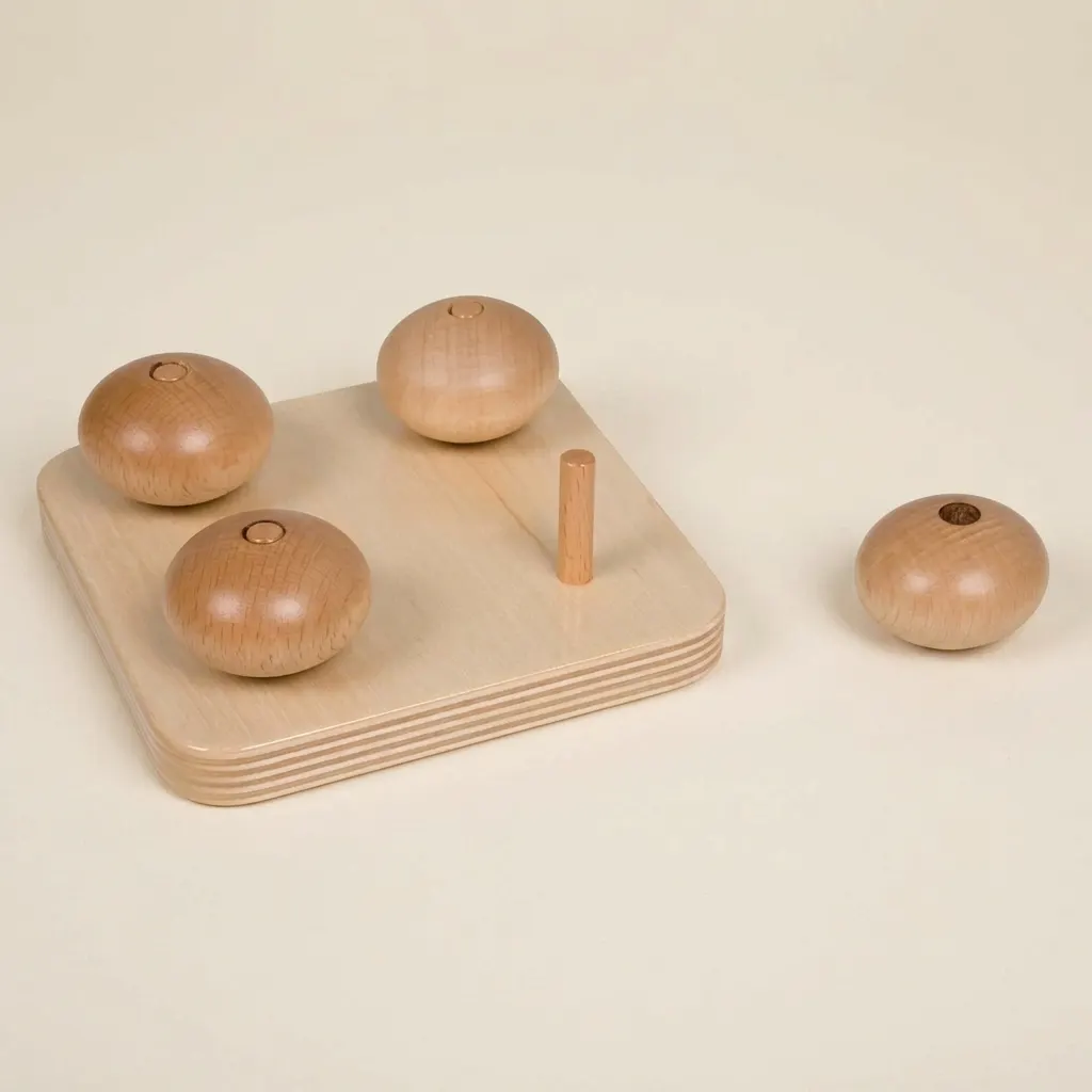 Elipsoidy na malých kolíkoch - Montessori Material | Faborino