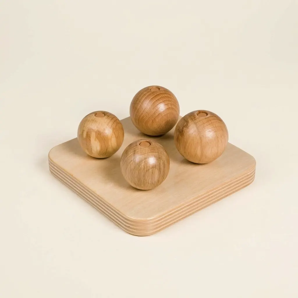 Loptičky na malých kolíkoch - Montessori Material | Faborino