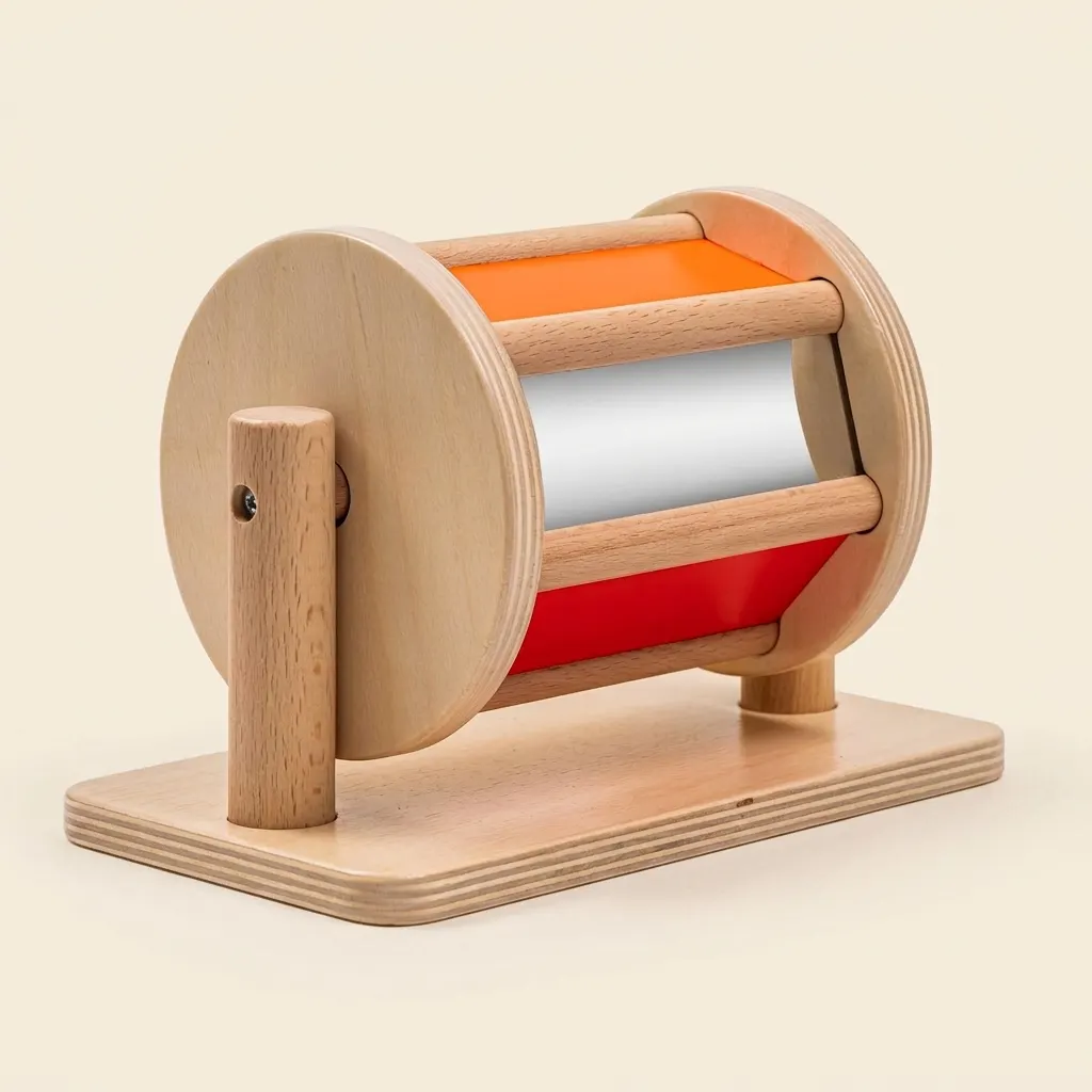 Rotačný bubon: Sluchové objavovanie pre najmenších - Montessori Material | Faborino
