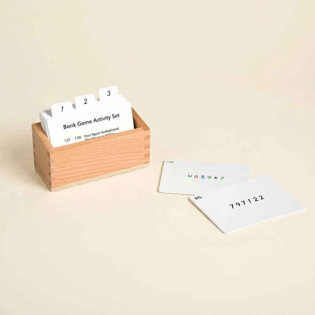 Sada aktivit k bankovní hře - Montessori Material | Faborino
