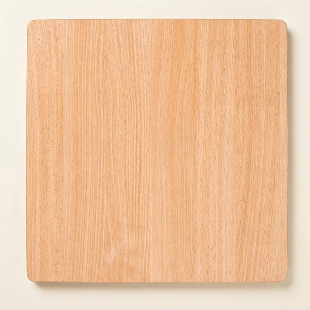 Štvorcová doska stola: Buk - 64 × 64 × 2 cm - Montessori Material | Faborino