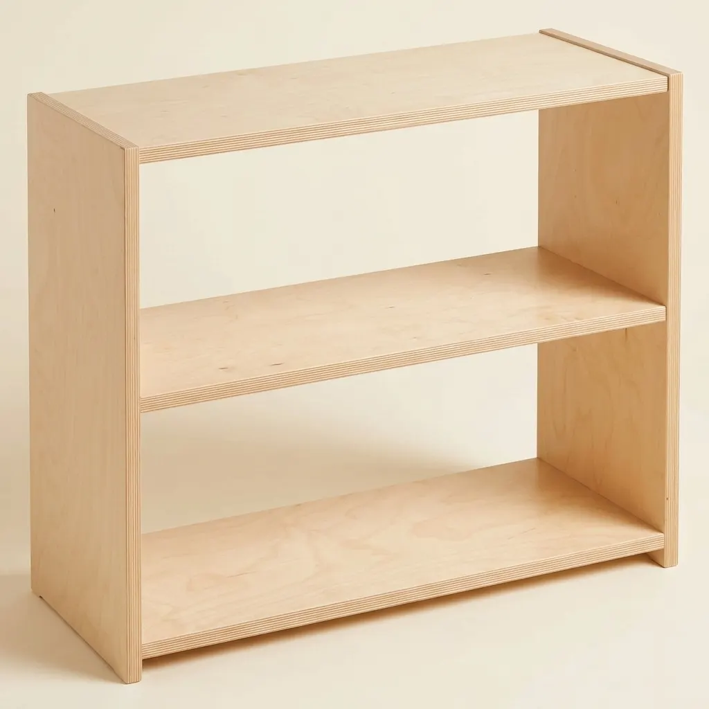Polica pre bábätká/batoľatá: 2-poschodová (73,5 × 30 × 64 cm) - Montessori Material | Faborino