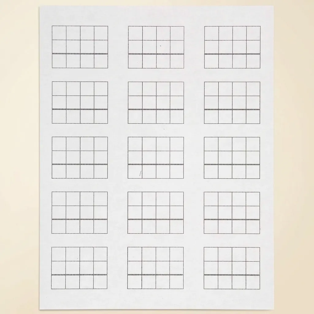 Papír ke známkové hře: 15 úloh - Montessori Material | Faborino