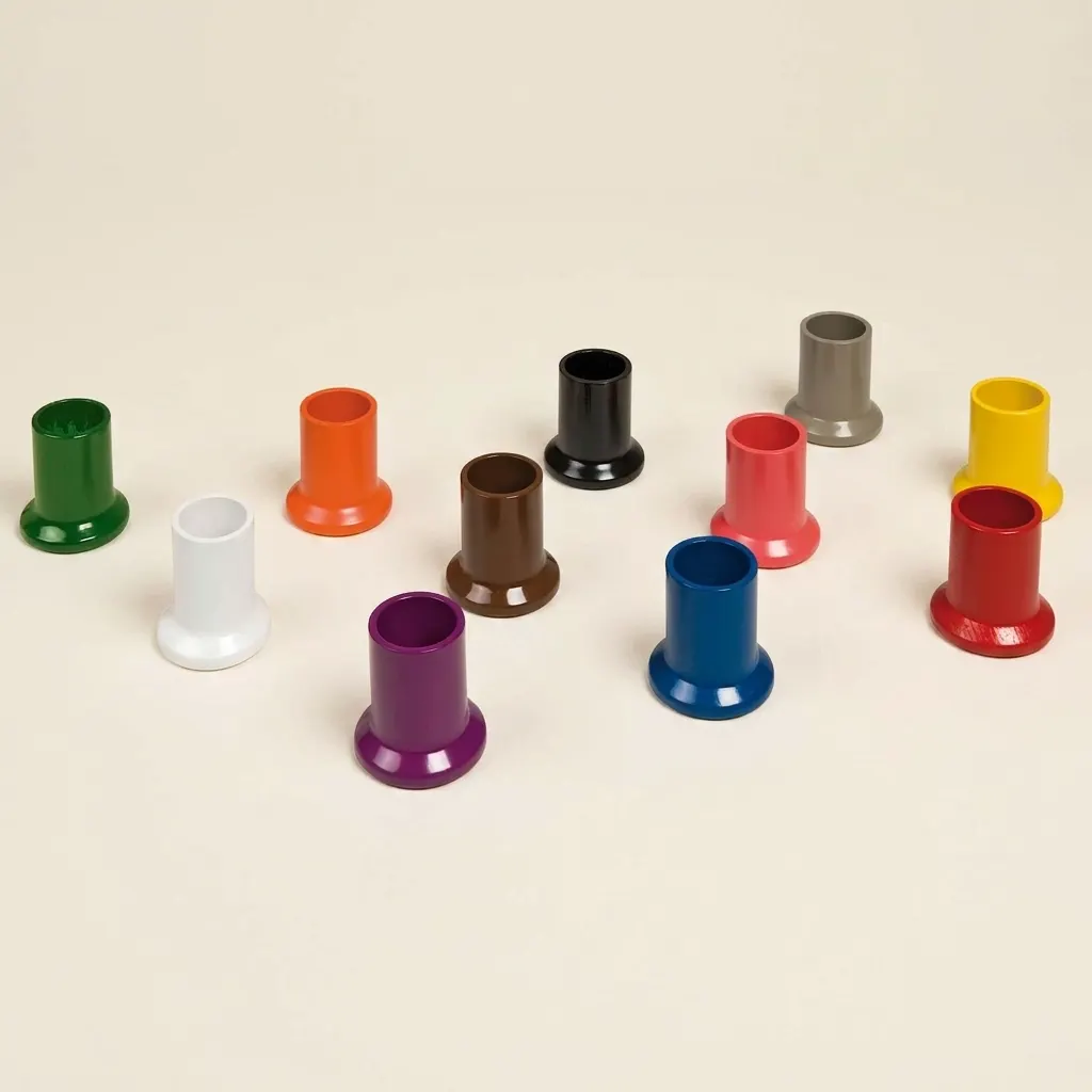 Barevné držáky na tužky: sada 11 kusů pro práci s kovovými vklady - Montessori Material | Faborino