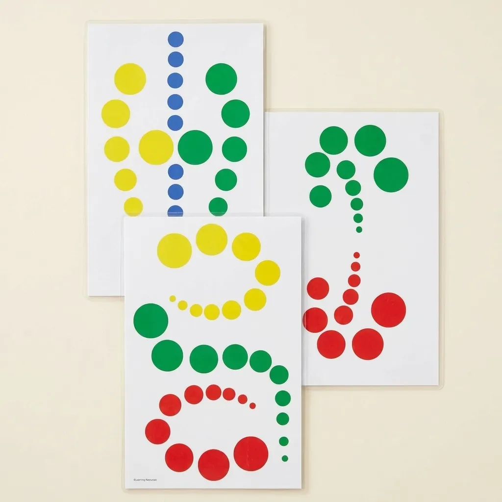 Vzorové karty válců bez úchytek: 2D rozšíření pro párování - Montessori Material | Faborino
