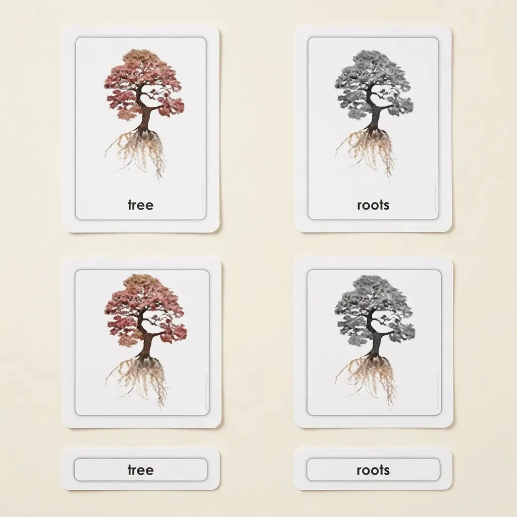 Časti stromu - Montessori Material | Faborino