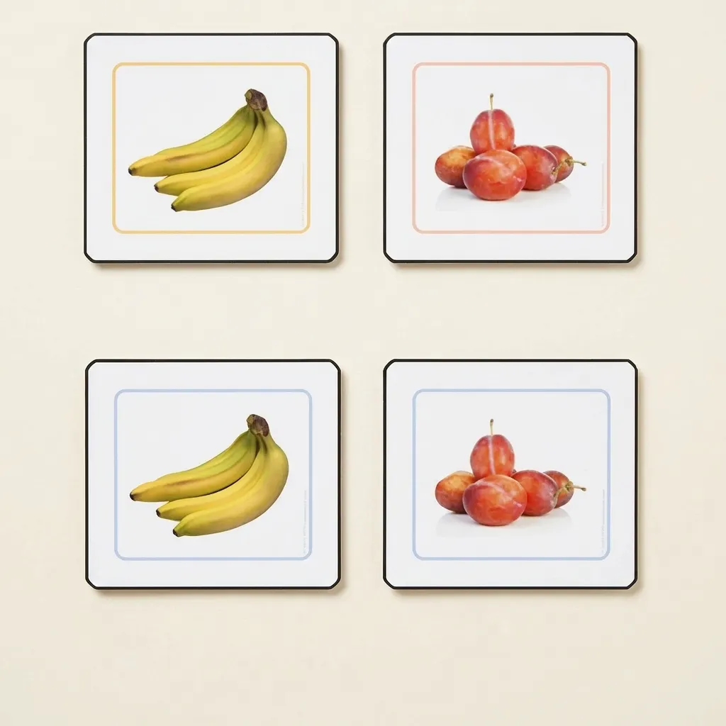 Priraďovacie karty: Ovocie - Montessori Material | Faborino