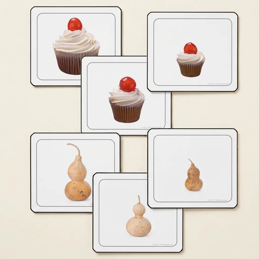 Vizuální rozlišování: Velký-Střední-Malý - Montessori Material | Faborino