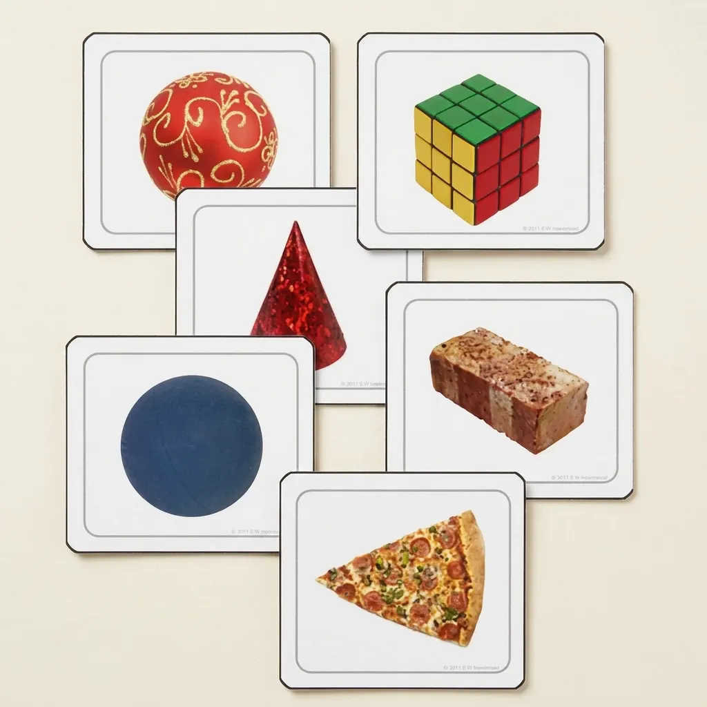 Vizuální rozlišování: Tvary - Montessori Material | Faborino