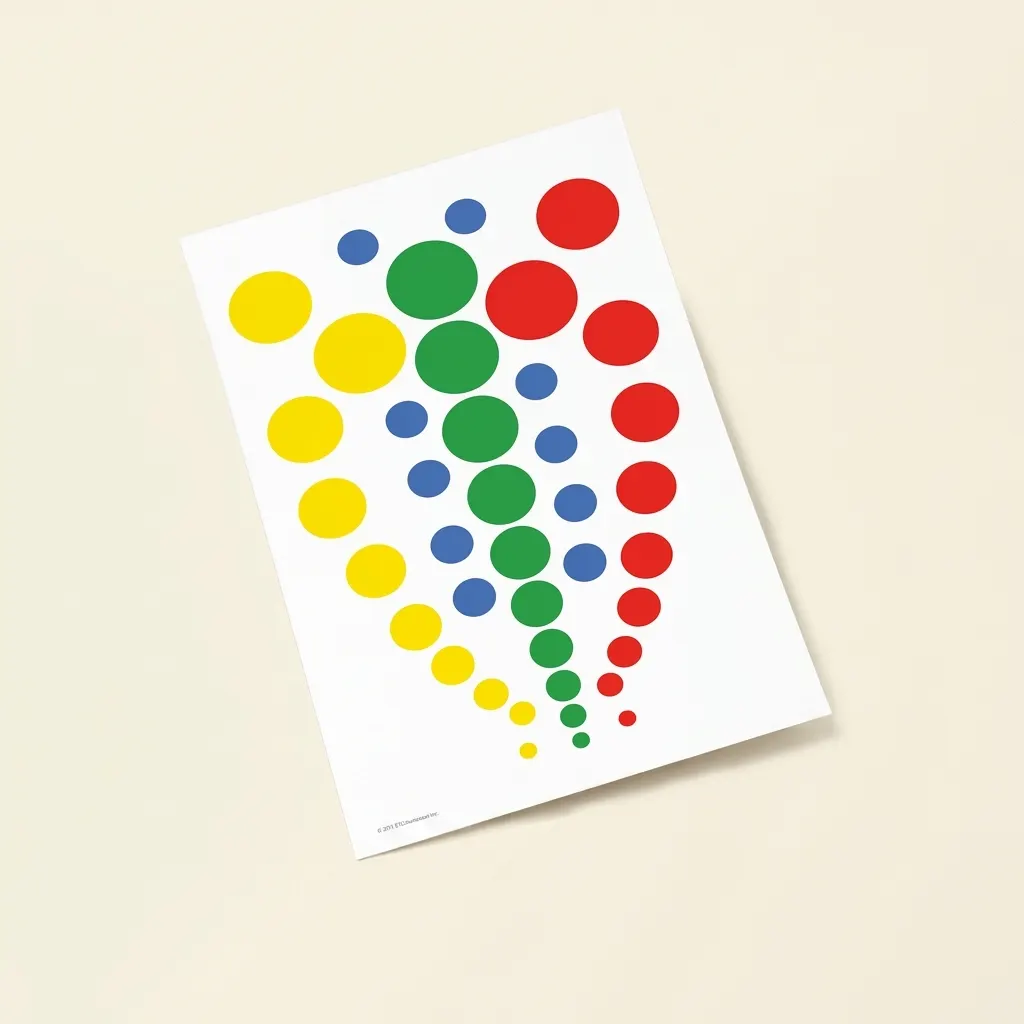 Vzorové karty barevných válců: Vizuální rozlišovací cvičení (španělské vydání) - Montessori Material | Faborino
