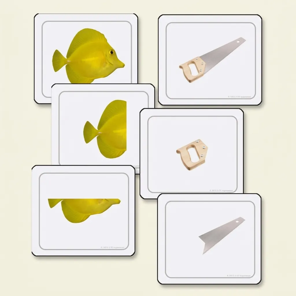 Části celku (španělsky) - Montessori Material | Faborino