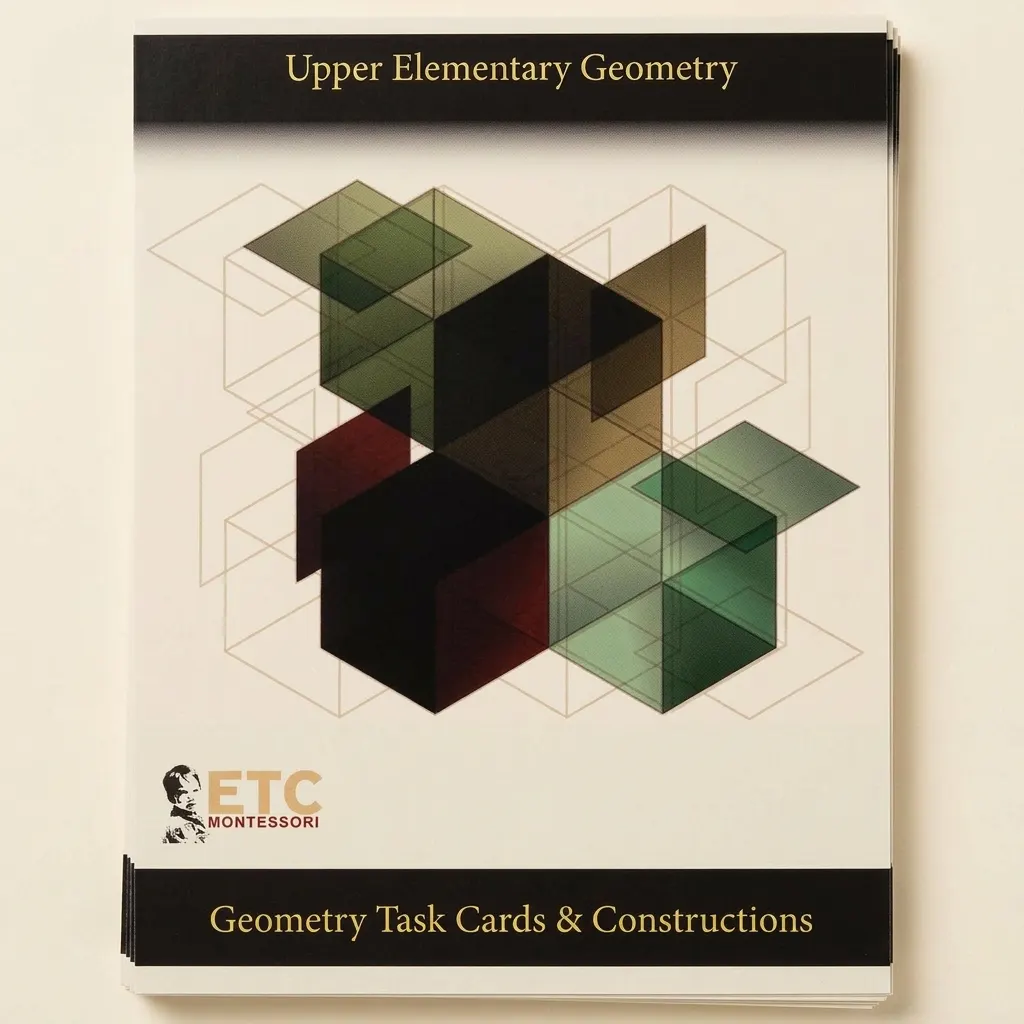 Geometria pre vyšší stupeň: karty úloh - Montessori Material | Faborino
