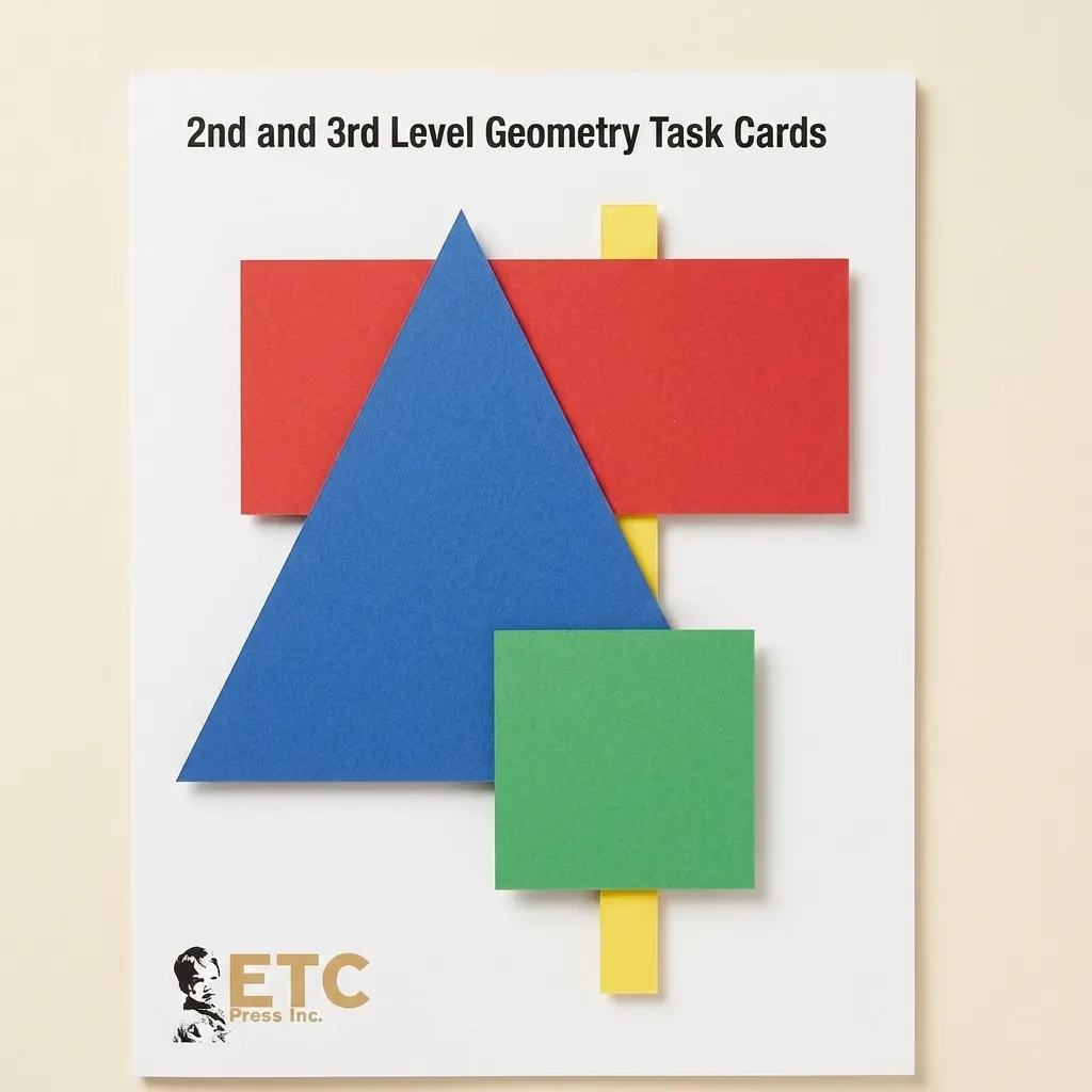 Karty úloh geometrie 2. a 3. úrovne - Montessori Material | Faborino