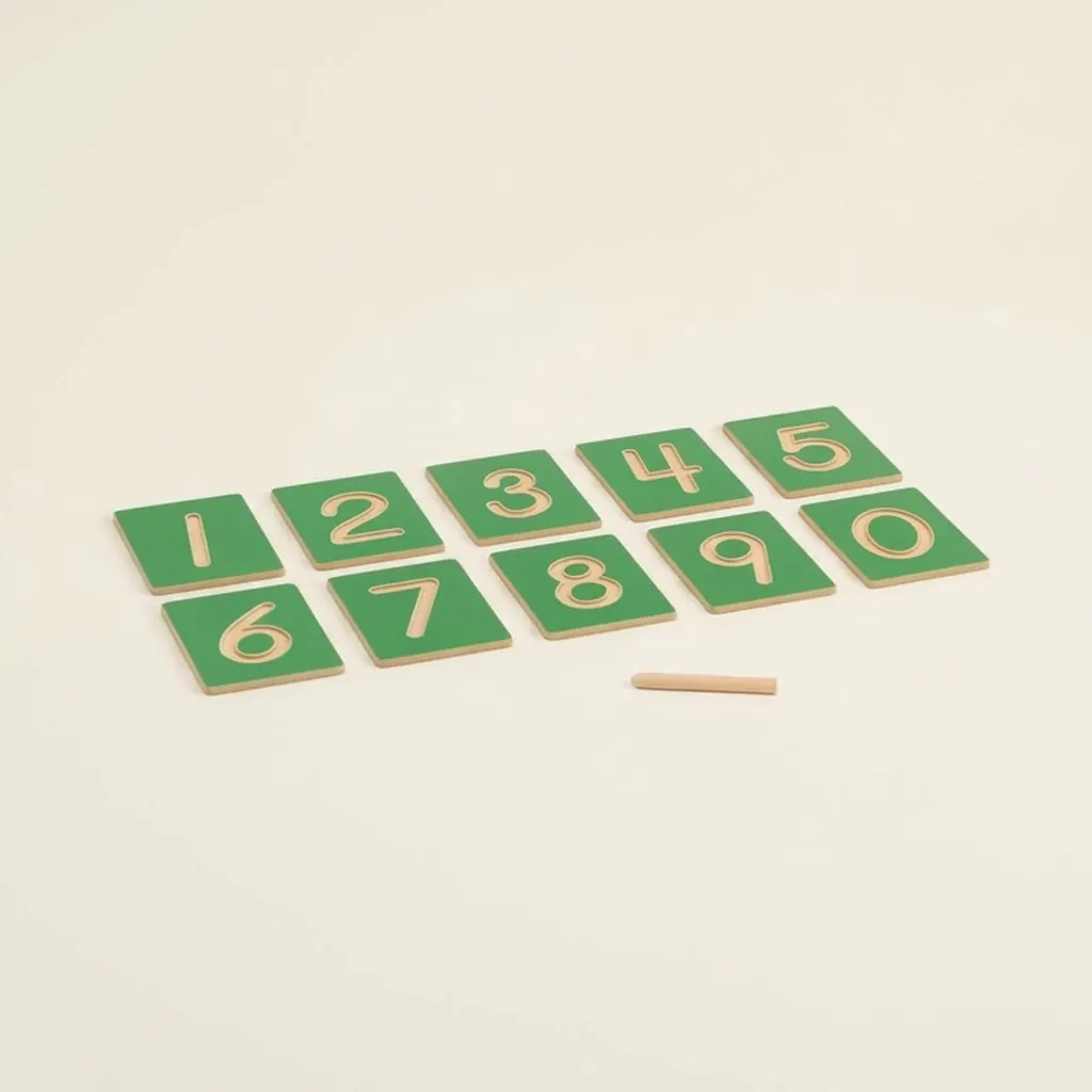 Hohle Zahlenformen: US-Version: Montessori Material | Faborino