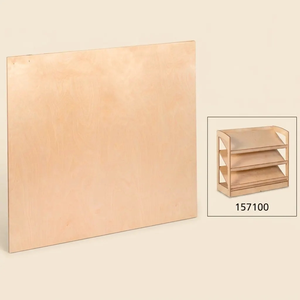 Knižná polica: Zadný panel (93 cm): Montessori pomôcka | Faborino