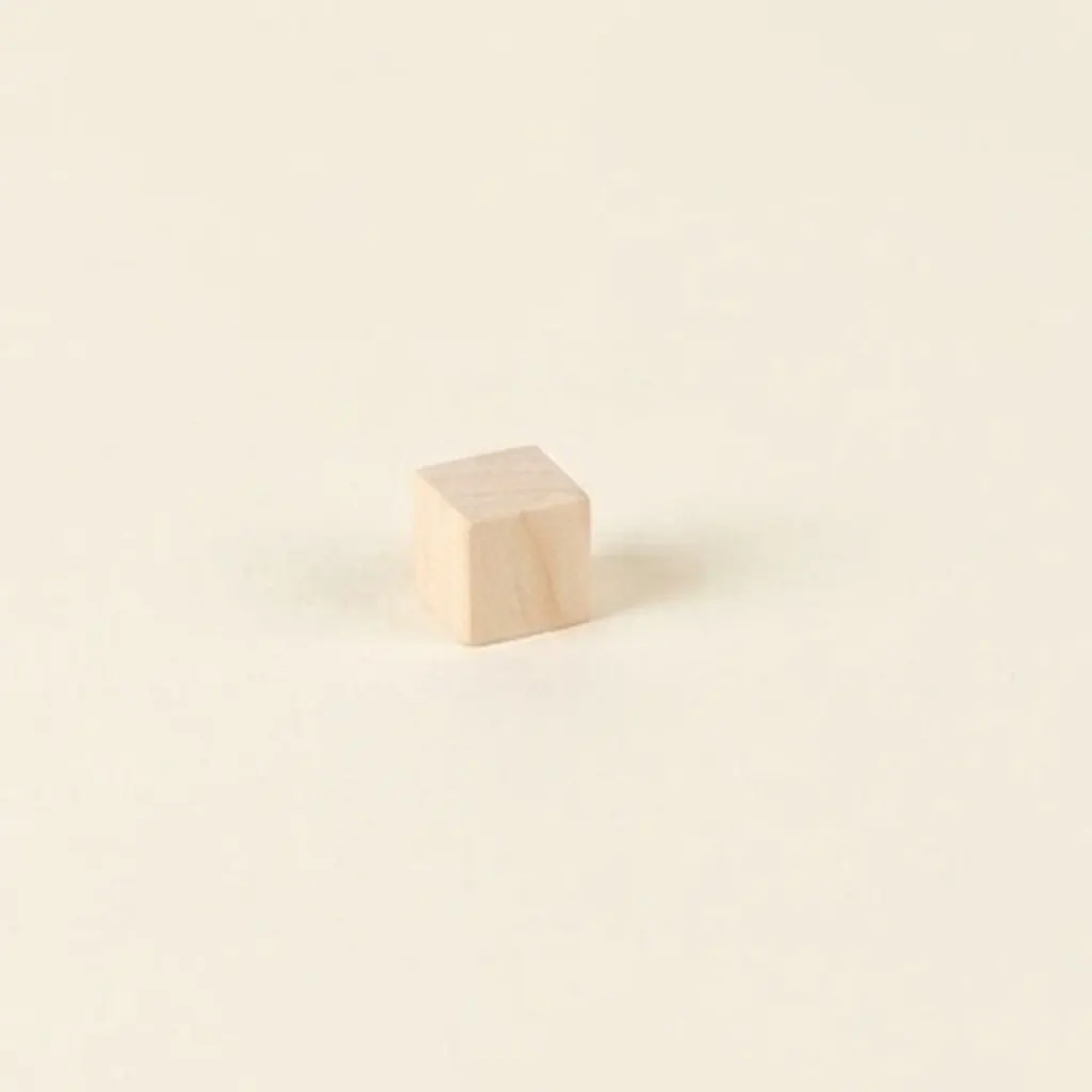 Unbemalter Würfel: 1x1x1 cm: Montessori Material | Faborino