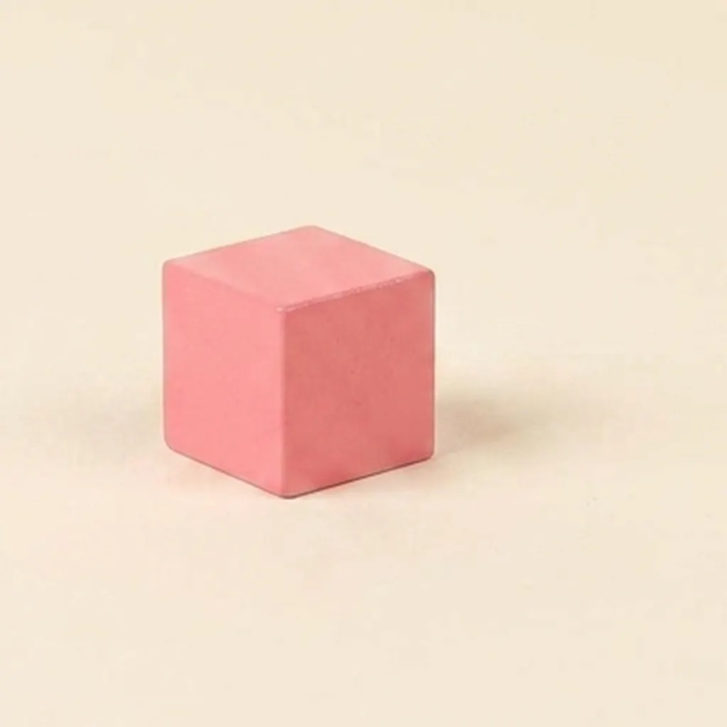 Rosa Turm: Würfel 2 X 2 X 2 cm: Montessori Material | Faborino