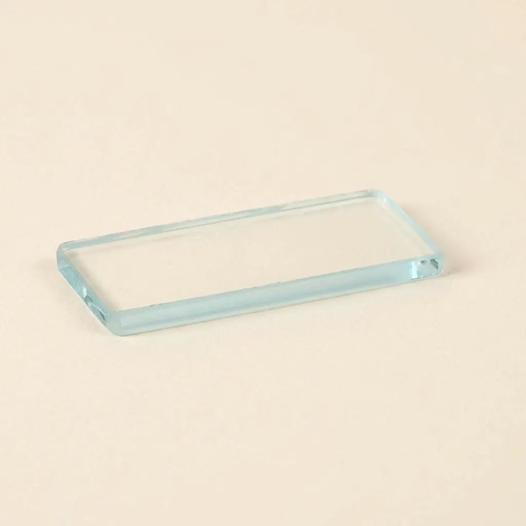 Wärmeplättchen: einzelnes Glasstück für thermische Wahrnehmung: Montessori Material | Faborino