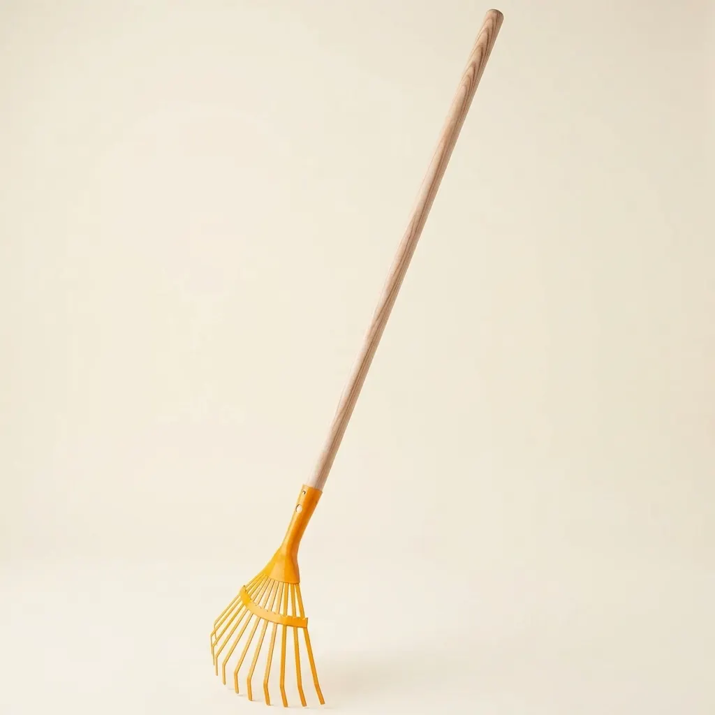 Záhradné hrable: žlté (80 cm)