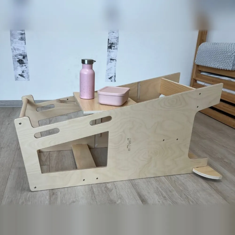 Rastúca učiaca veža pre deti 3v1 90 cm so stabilizačnými prvkami: fotka výrobcu 4