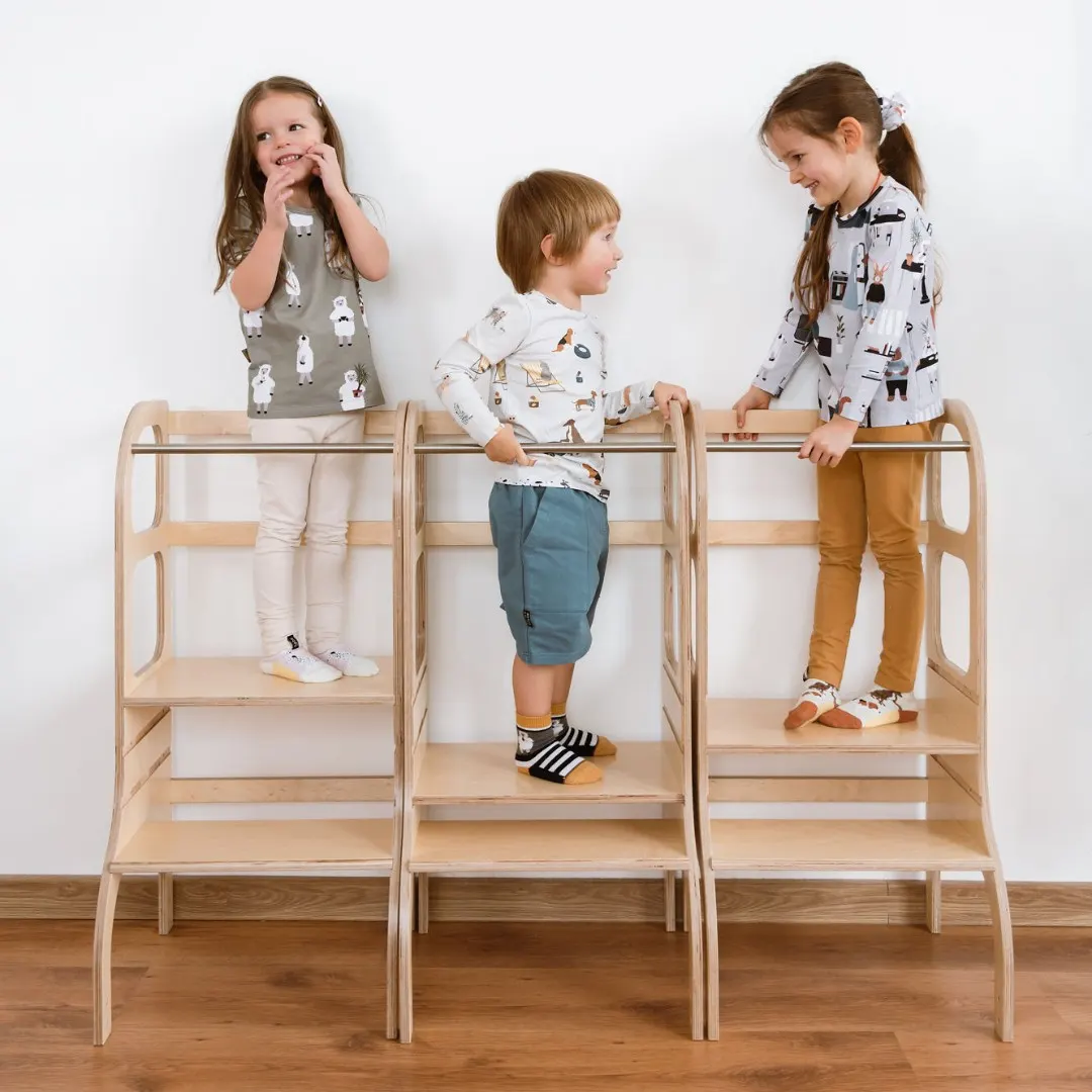 STEP UP adjustable-height learning tower, natural: maker's photo 2