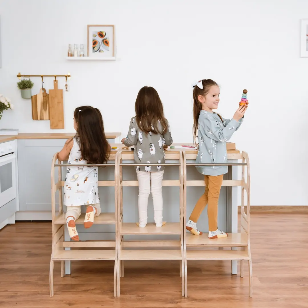 STEP UP adjustable-height learning tower, natural: maker's photo 4