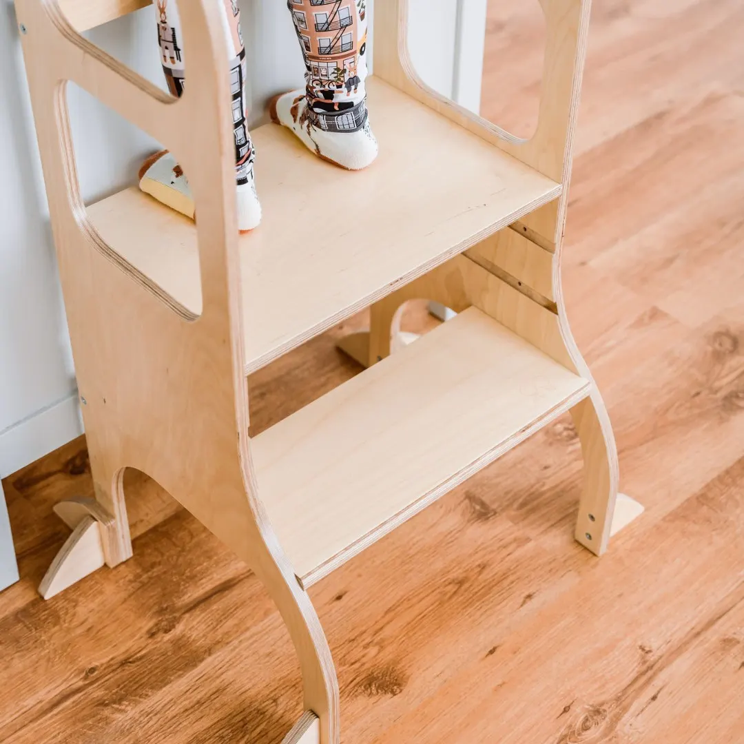 STEP UP adjustable-height learning tower, natural: maker's photo 5