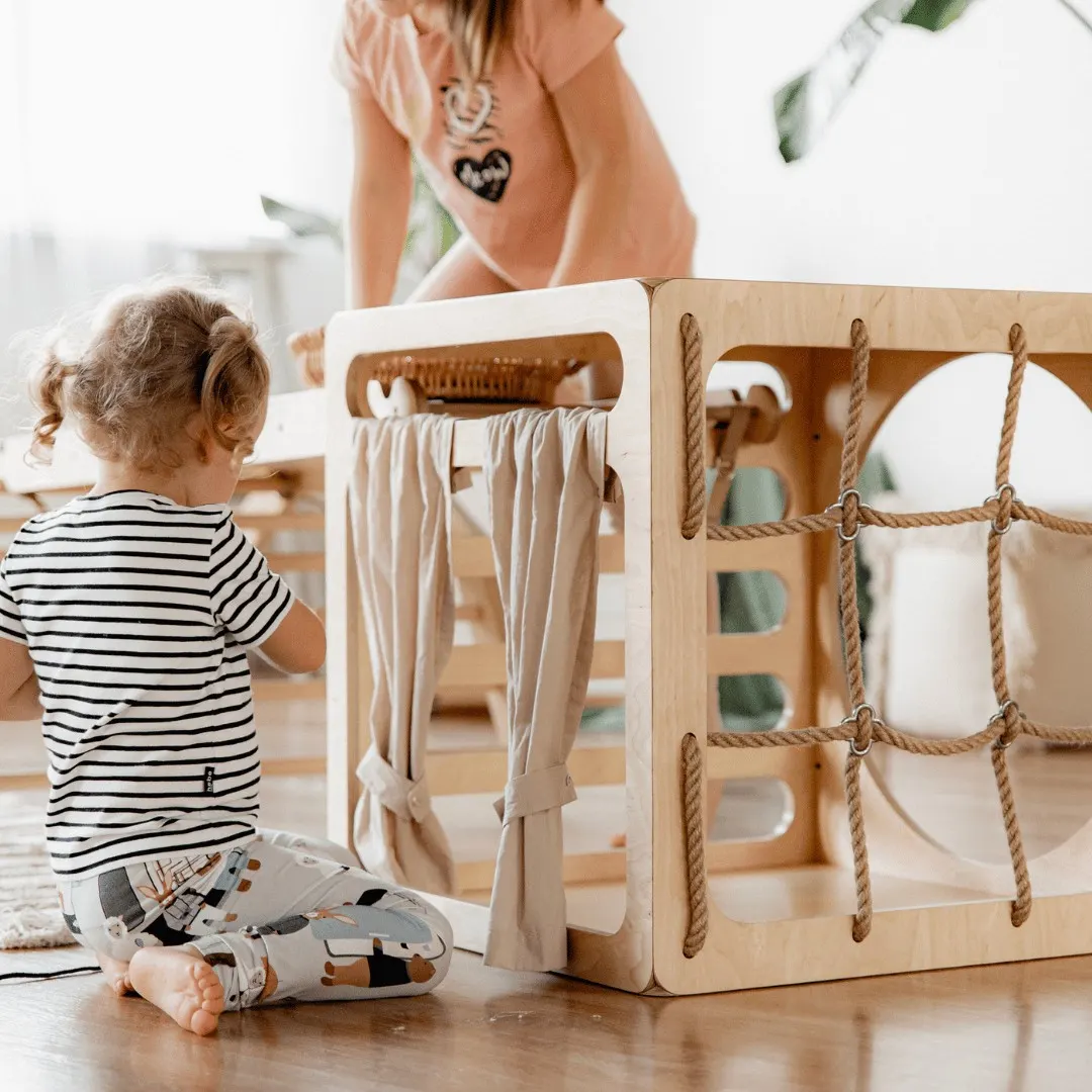 CUBITRI climbing play cube with rope side, model R: maker's photo 2