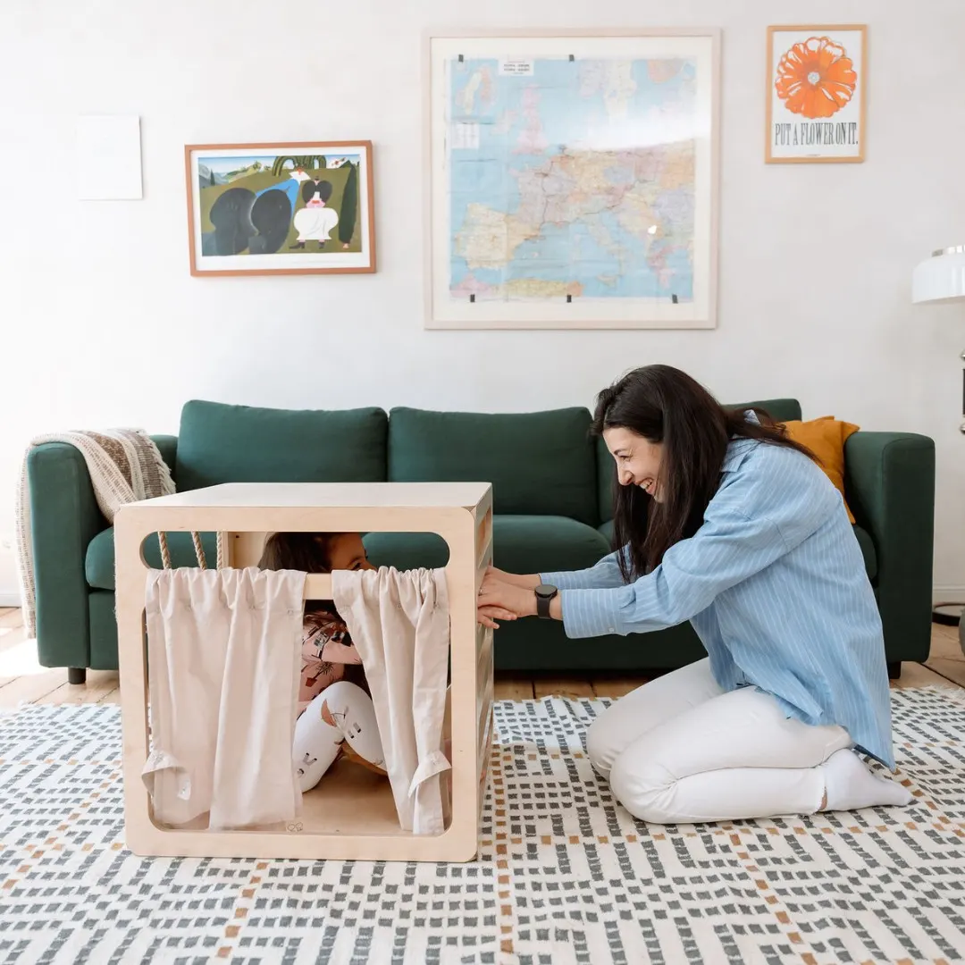 CUBITRI climbing play cube with rope side, model R: maker's photo 4