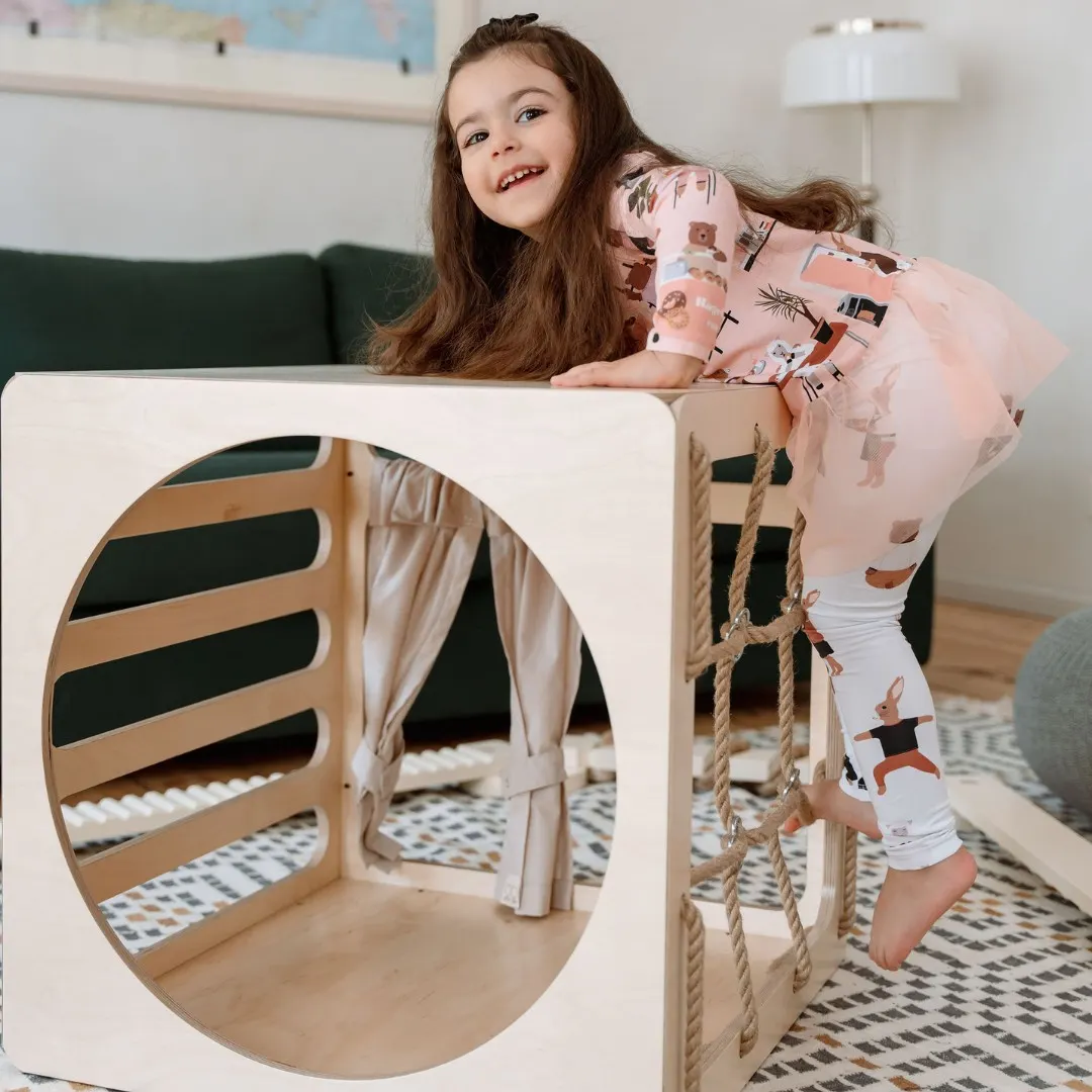 CUBITRI climbing play cube with rope side, model R: maker's photo 5