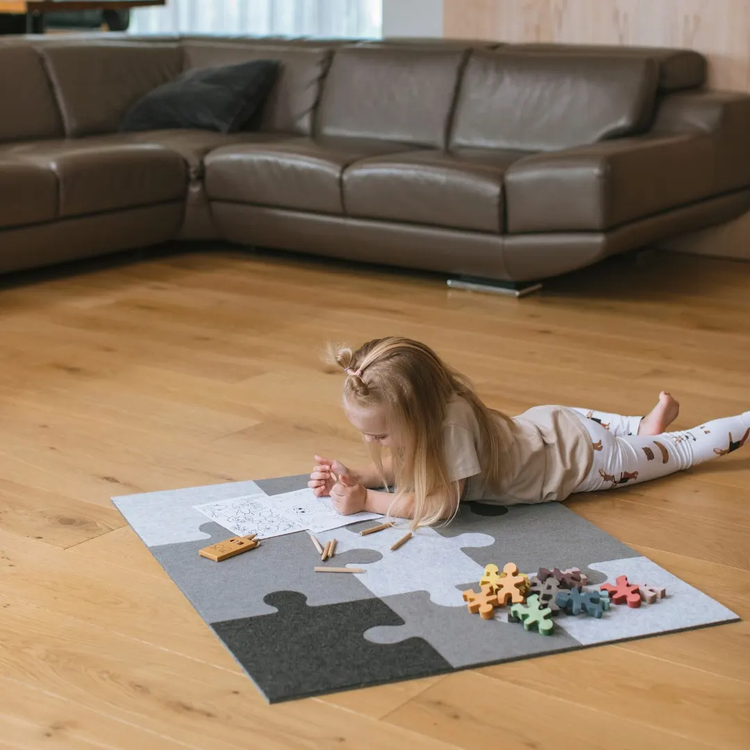 Felt puzzle playmat, 9 pieces, for Ette Tete climbing frames: maker's photo 5