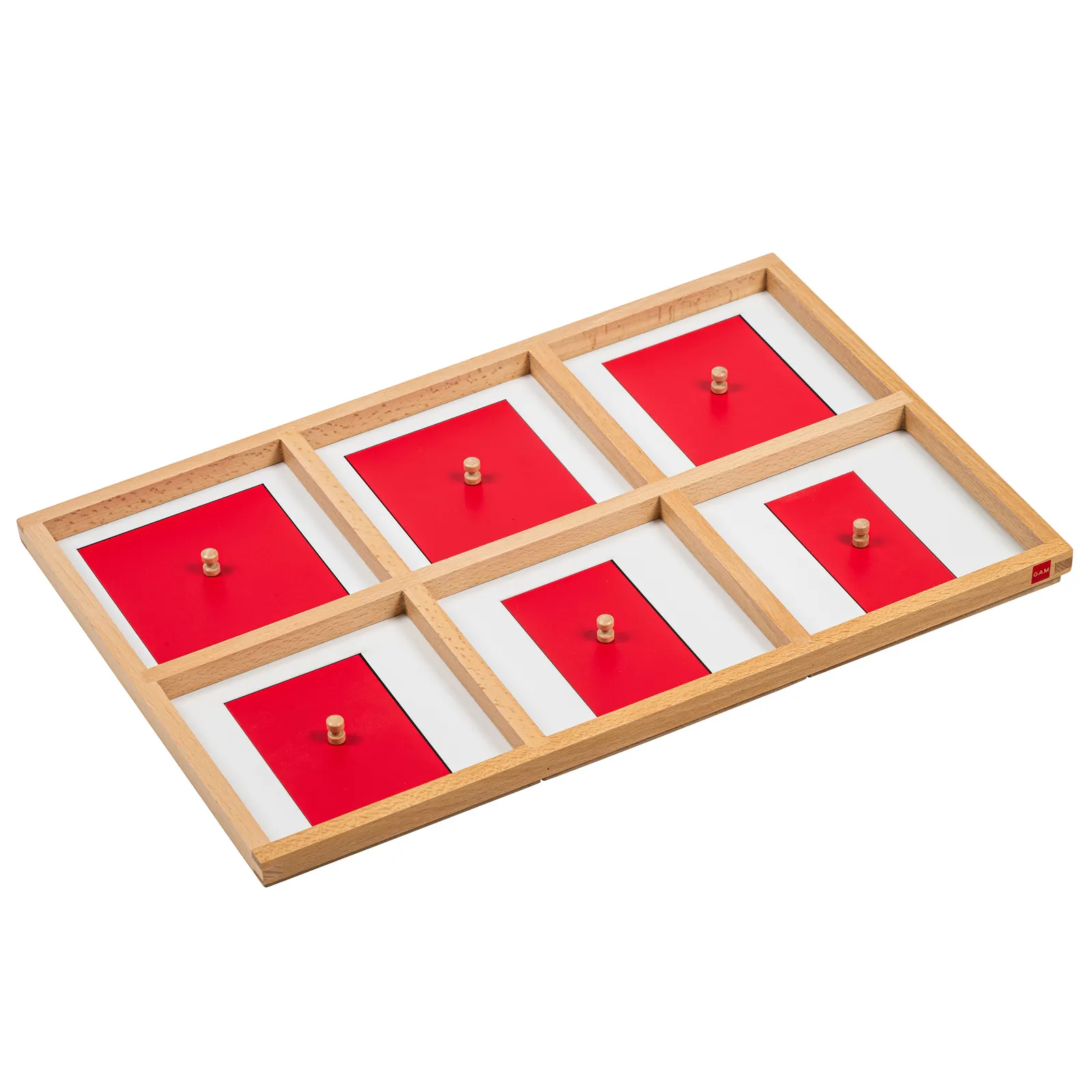 Geometric Insets: Red & White: View 1