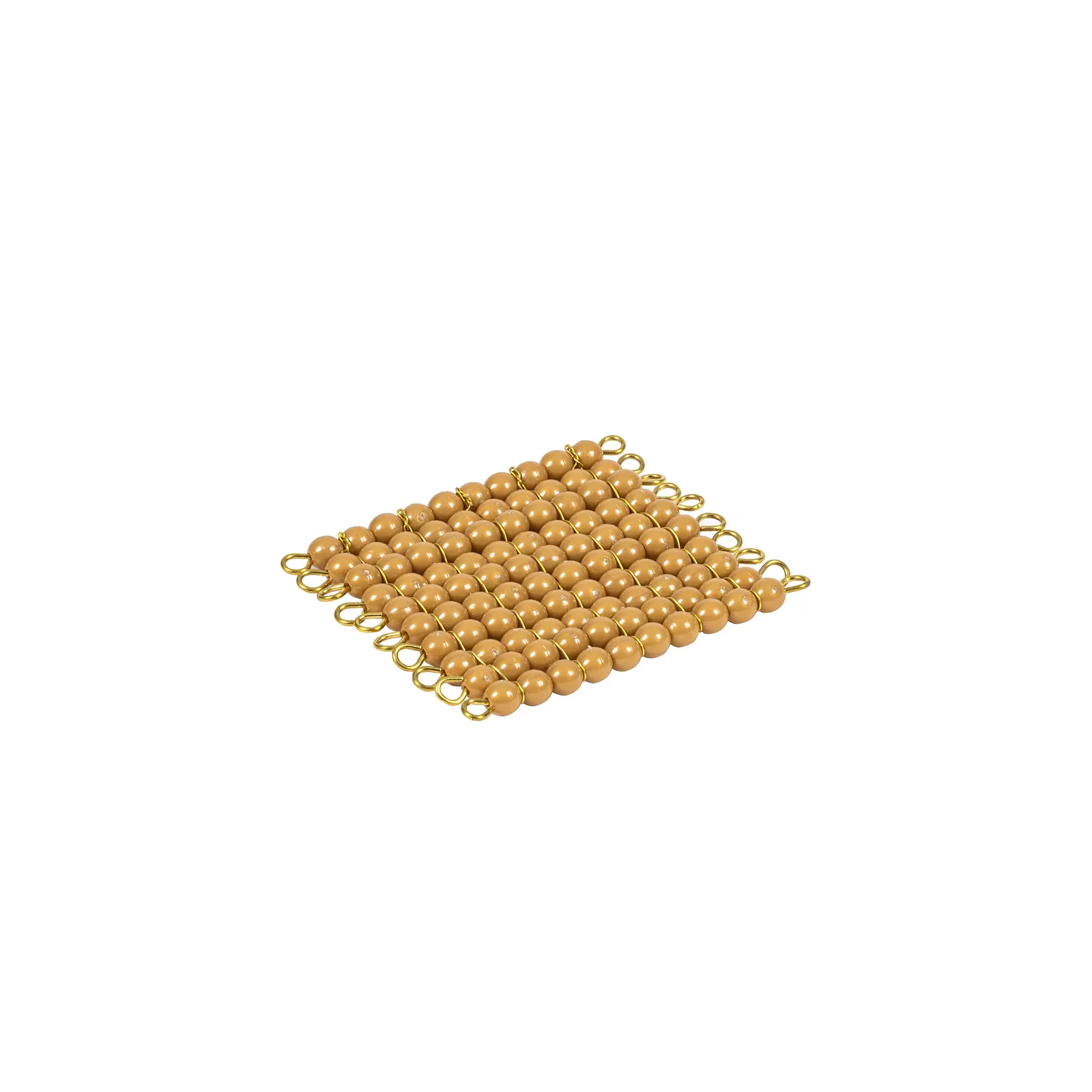 Ein goldenes Perlenquadrat 100: Einzelperlen Nylon: Katalogansicht