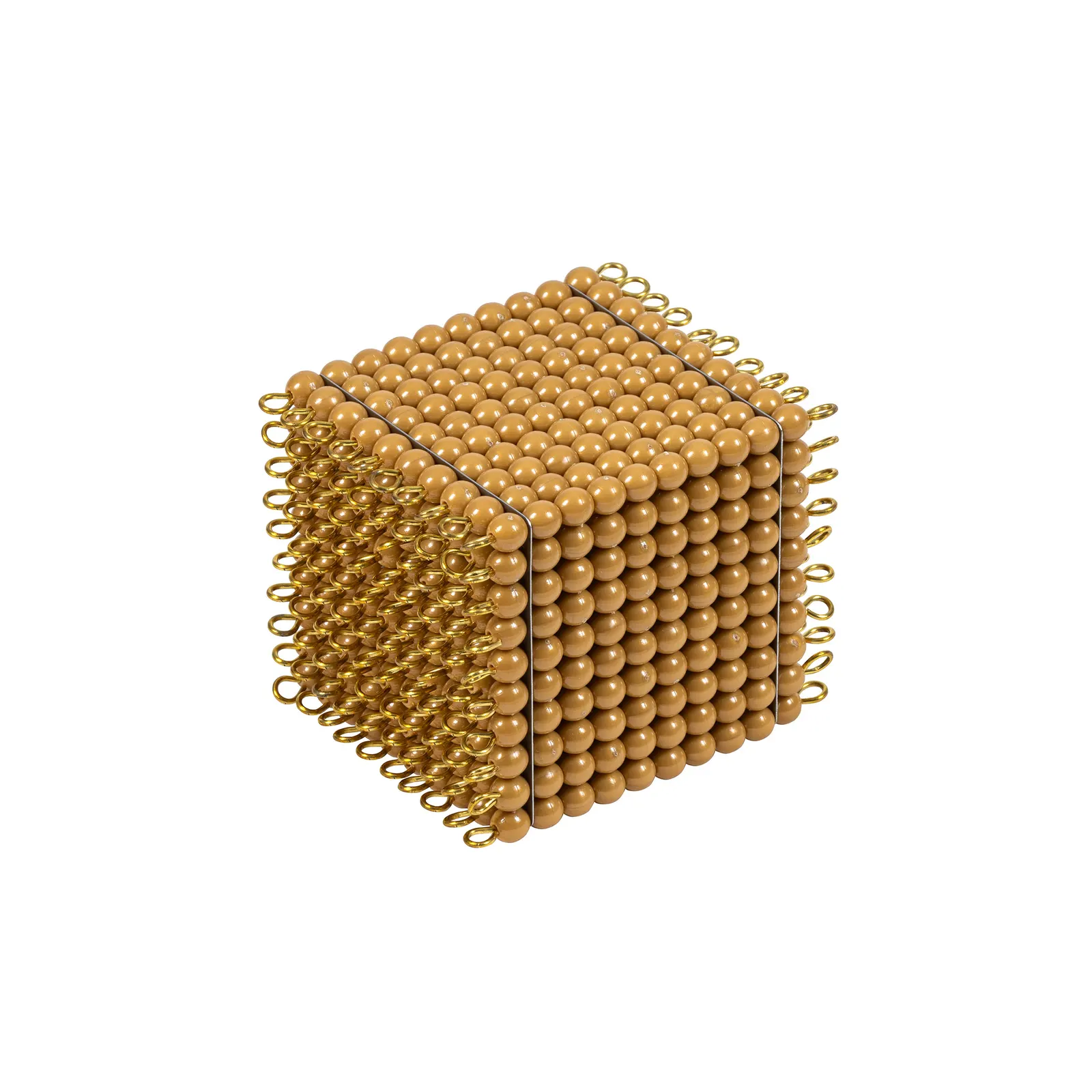 One Golden Bead Cube Of 1000: Individual Beads Nylon: Catalog view