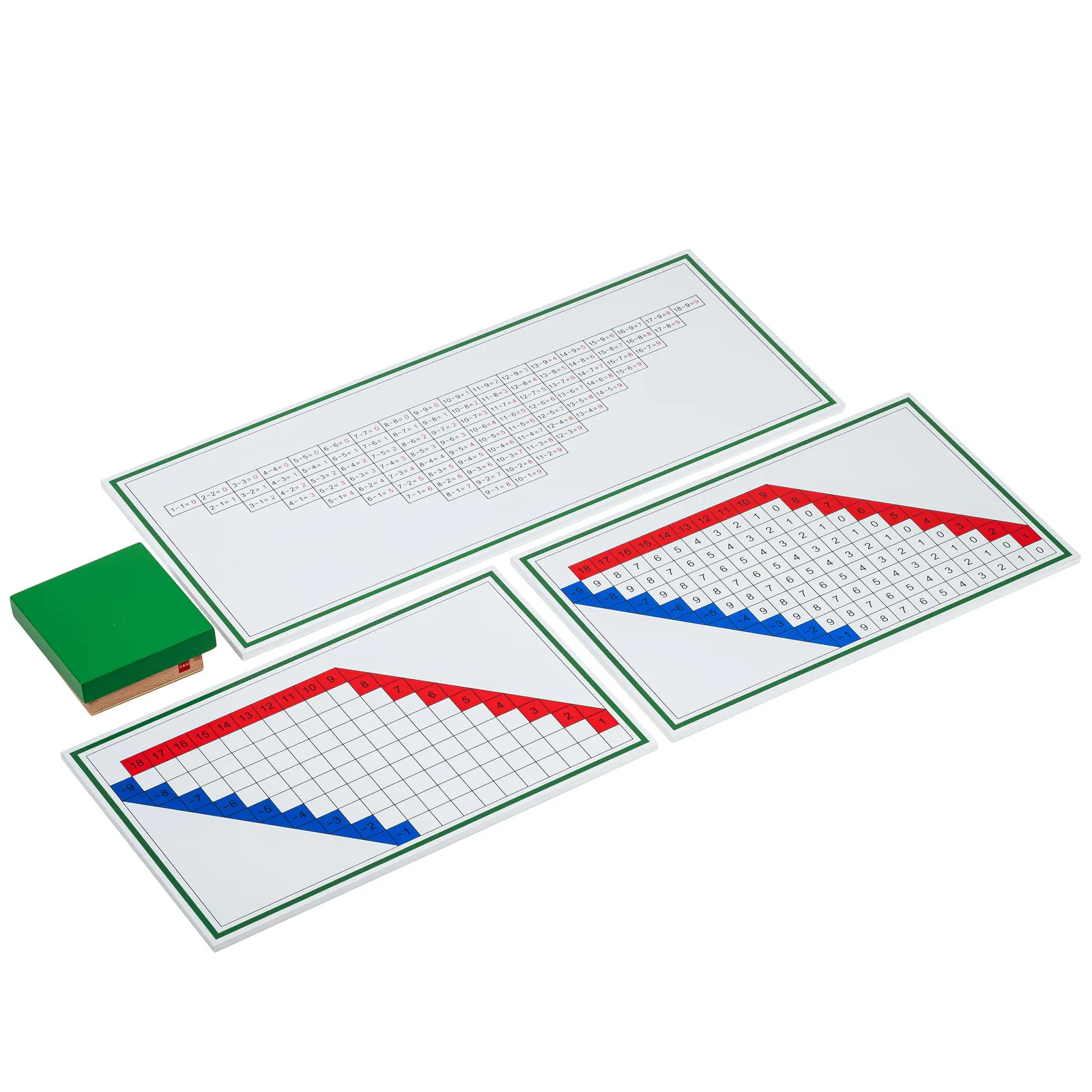 Subtraction Working Charts: Catalog view