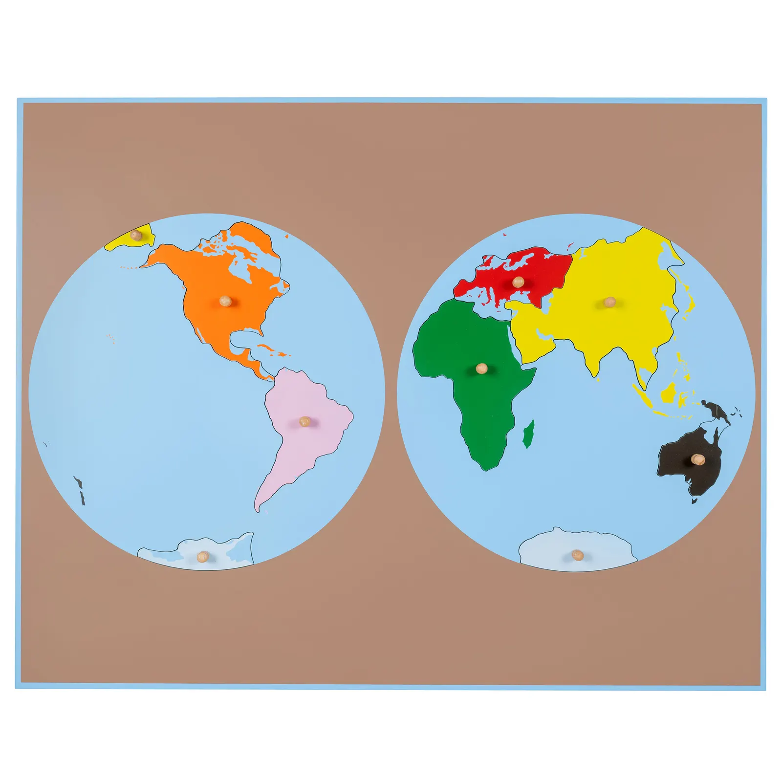 Puzzle mapa světa: kontinenty na skládání: Katalogový pohled