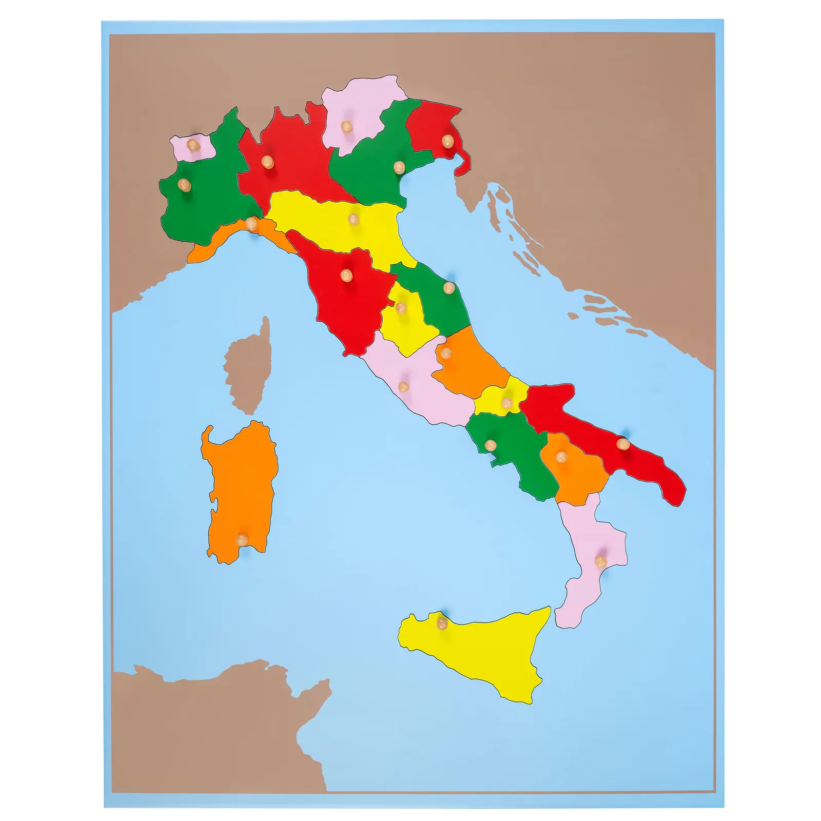 Puzzlekarte: Italien: Ansicht 1