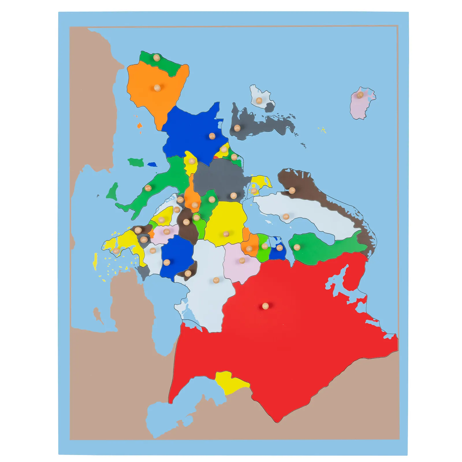Puzzle mapa: Evropa a její země: Náhled 1