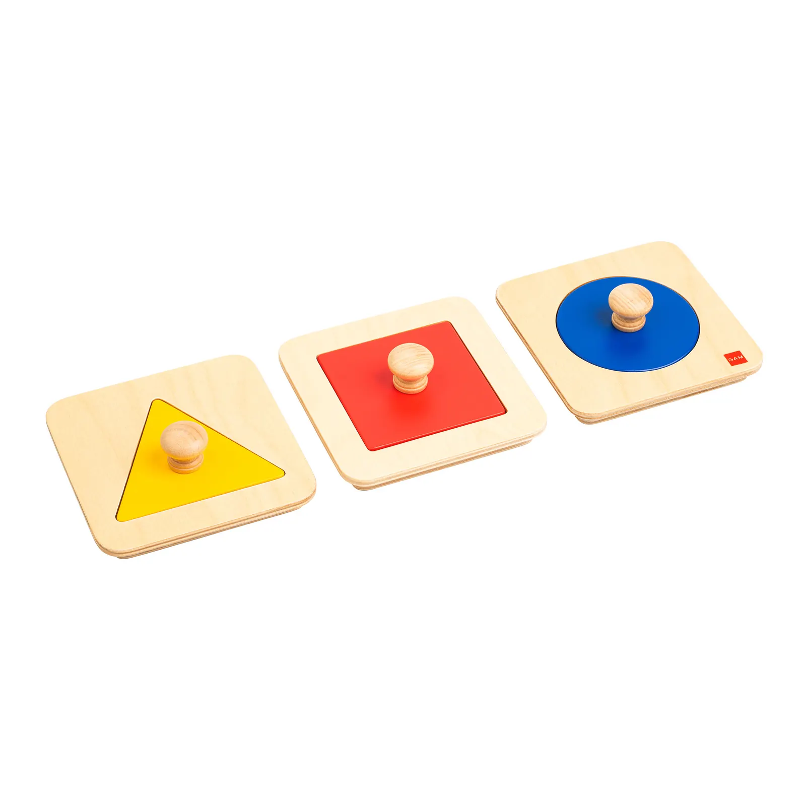 Einzelform-Puzzleset: erstes Einsetzen von Formen: Ansicht 1