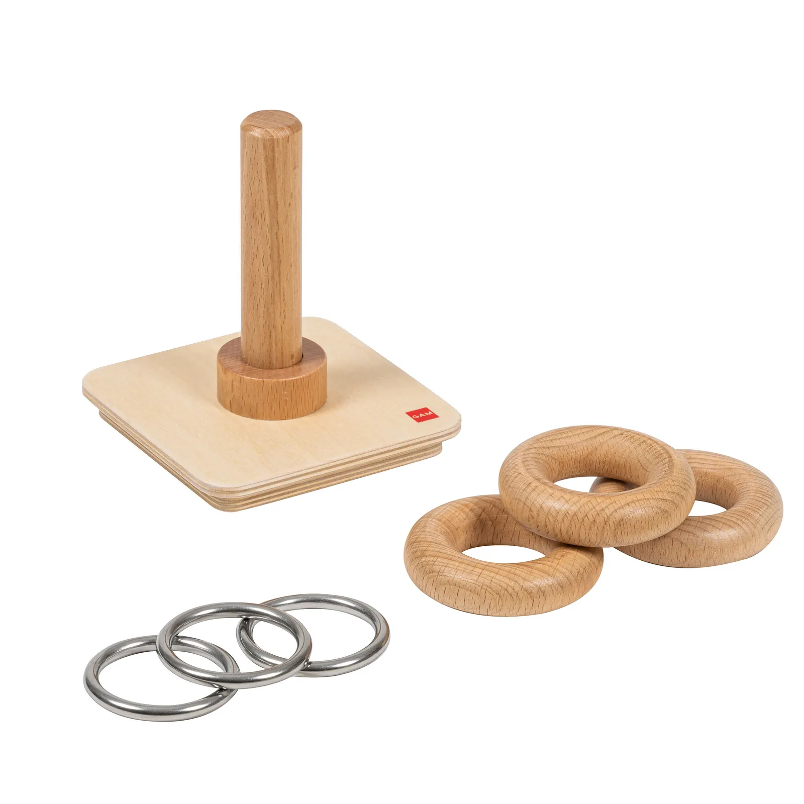 Rings On Vertical Dowel: View 1