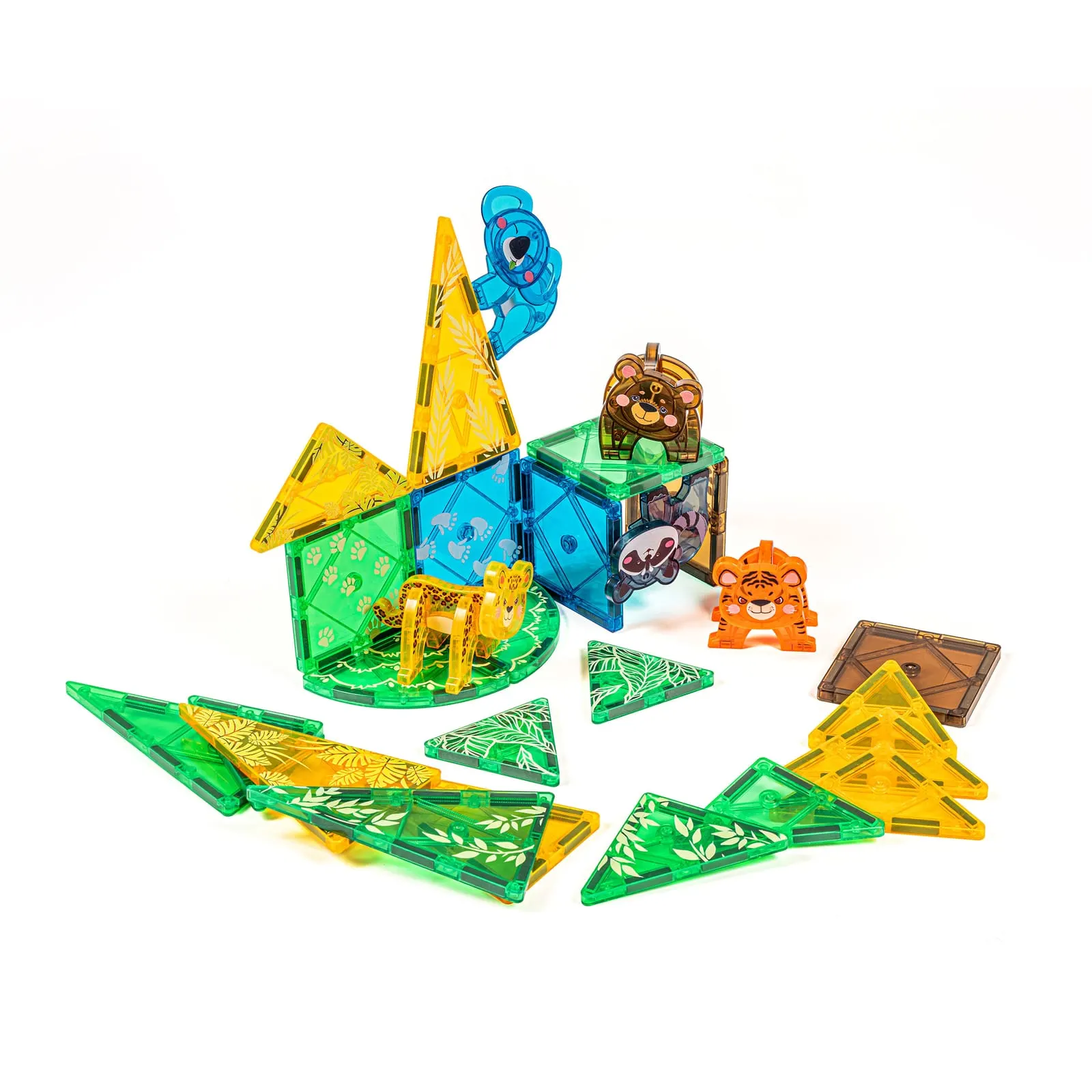 MagGenius Jungle 38-dílný magnetický set: Boční pohled