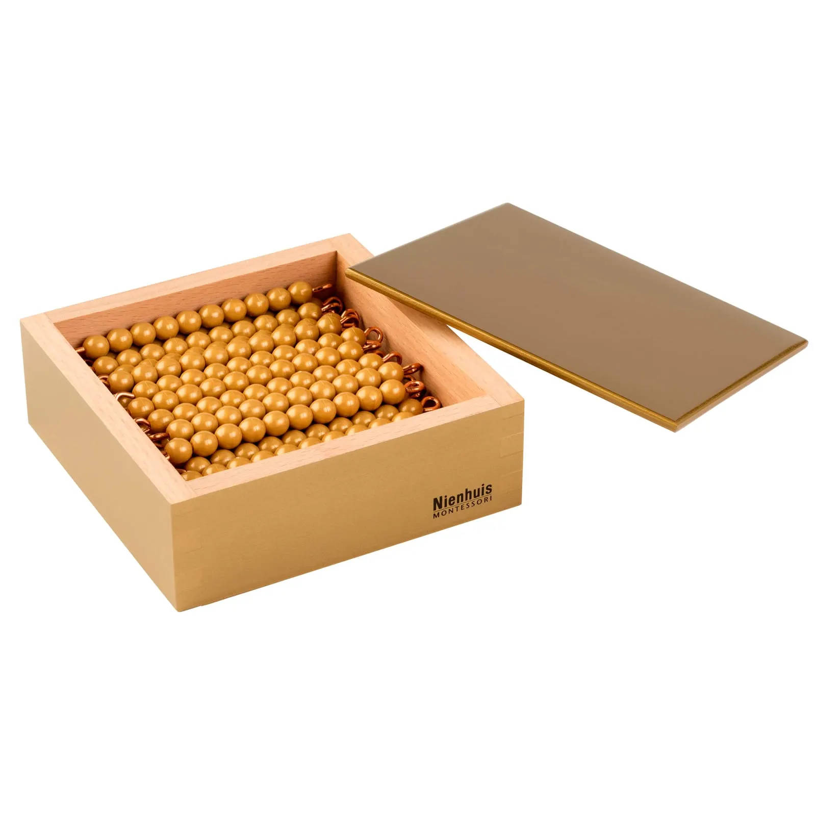 Golden Bead Bars: 45 Ten-Bars with Individual Nylon Beads: Child learning