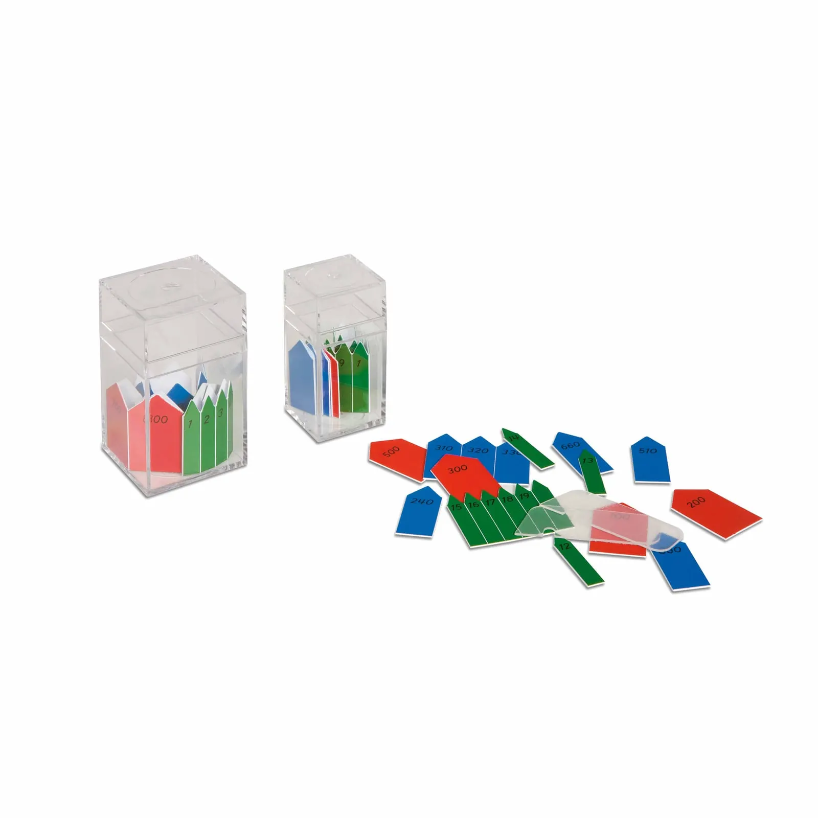 Tištěné šipky: řetězy korálků 100/1000 - Montessori Material | Faborino