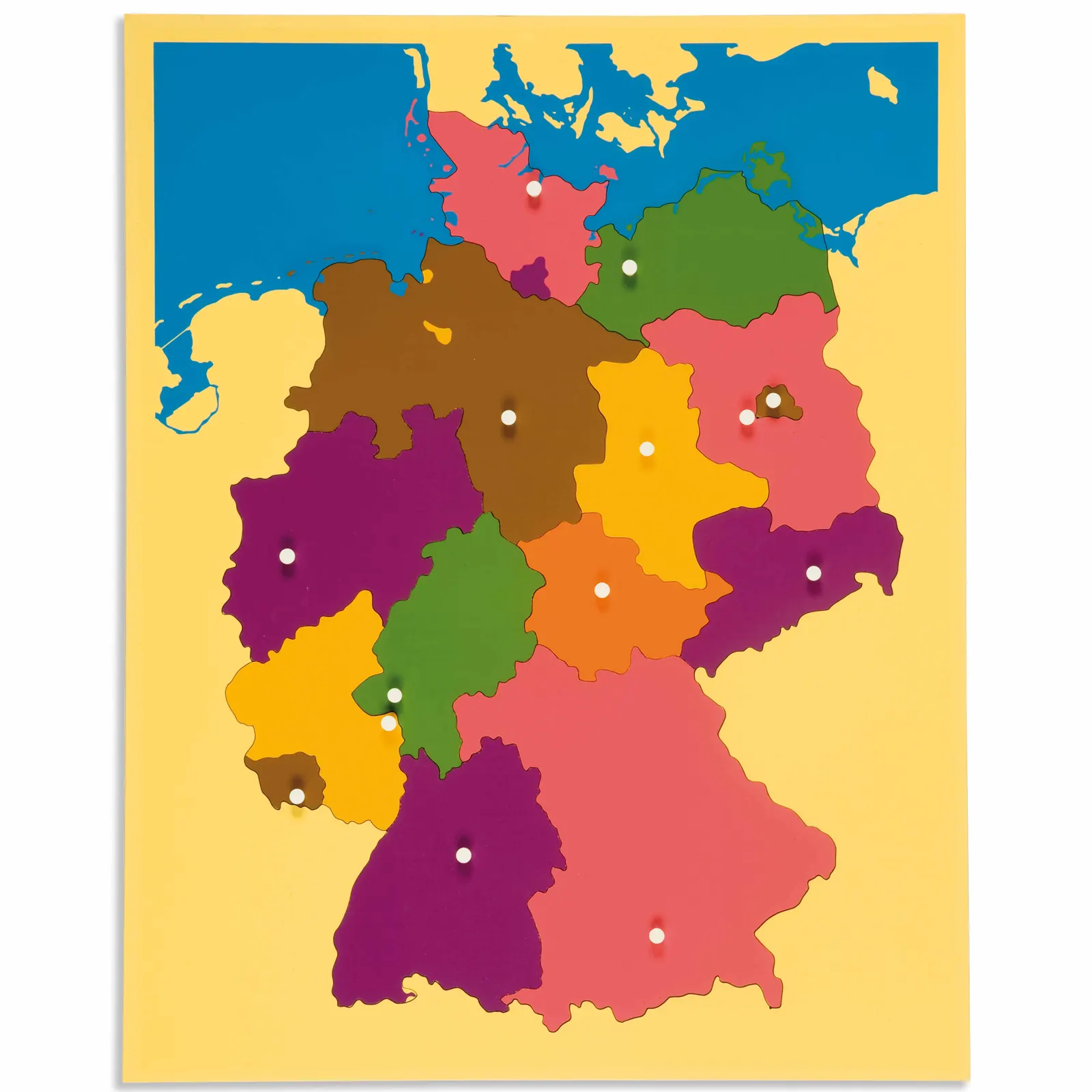 Puzzle mapa: Nemecko: Dieťa pri učení