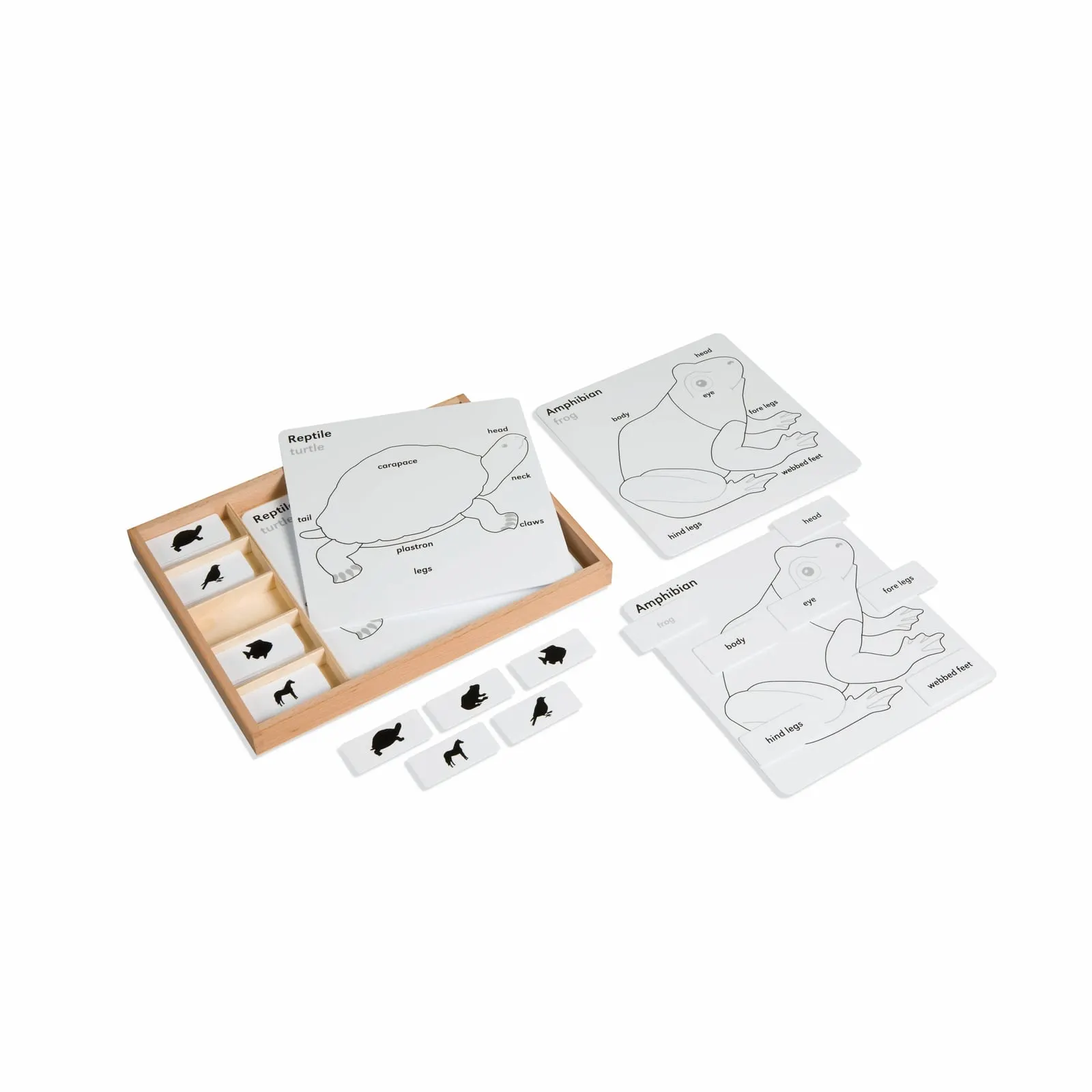 Sada aktivít s puzzle zvieratami - Montessori Material | Faborino