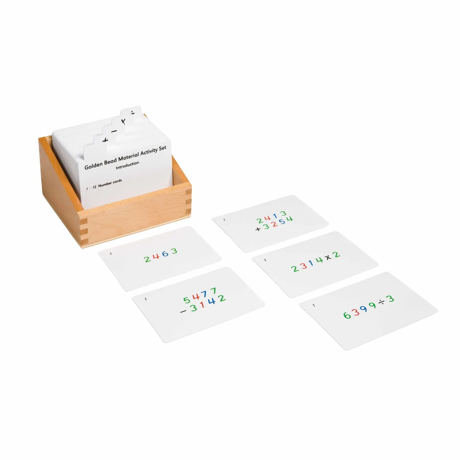 Sada aktivit se zlatými korálky - Montessori Material | Faborino