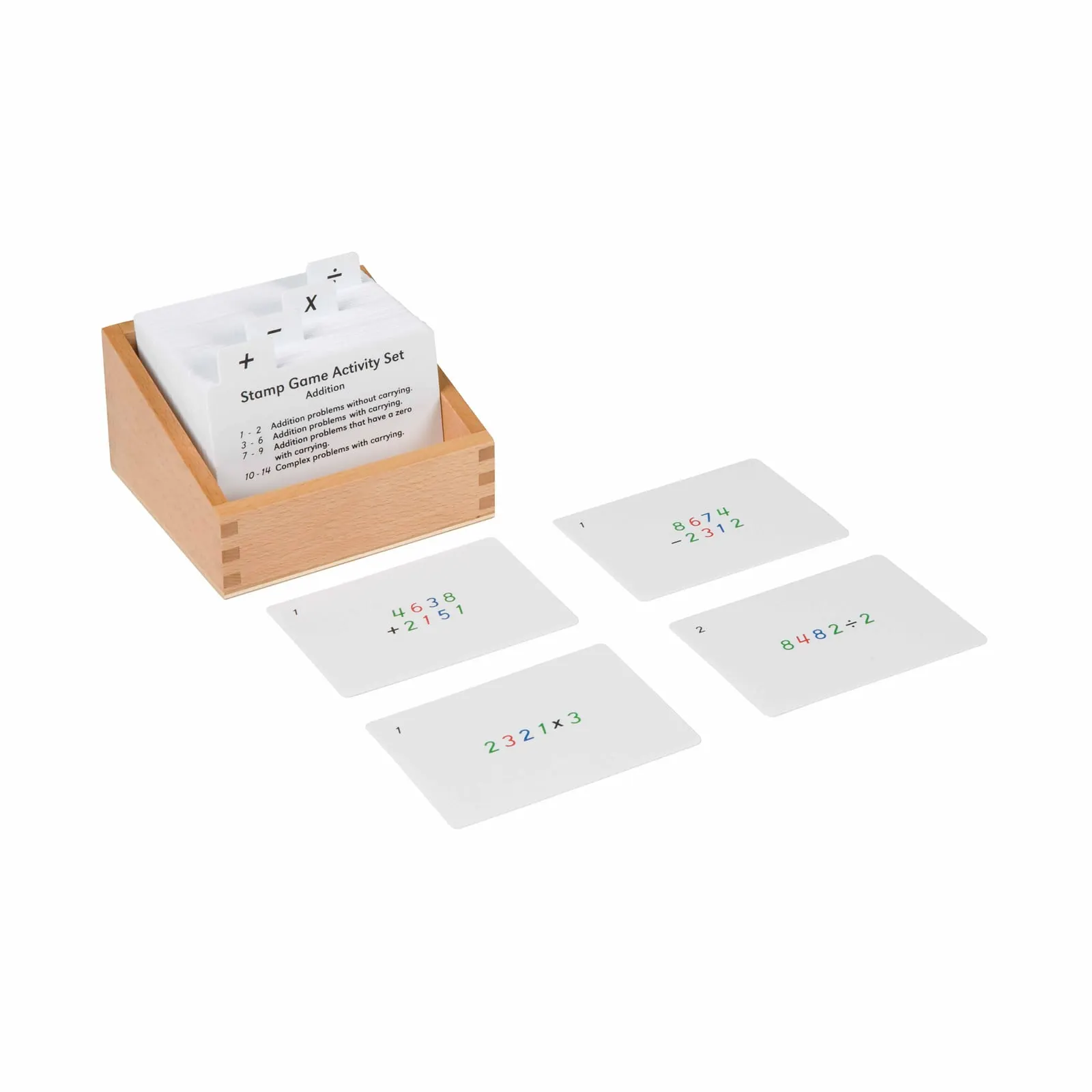 Sada aktivit ke známkové hře - Montessori Material | Faborino
